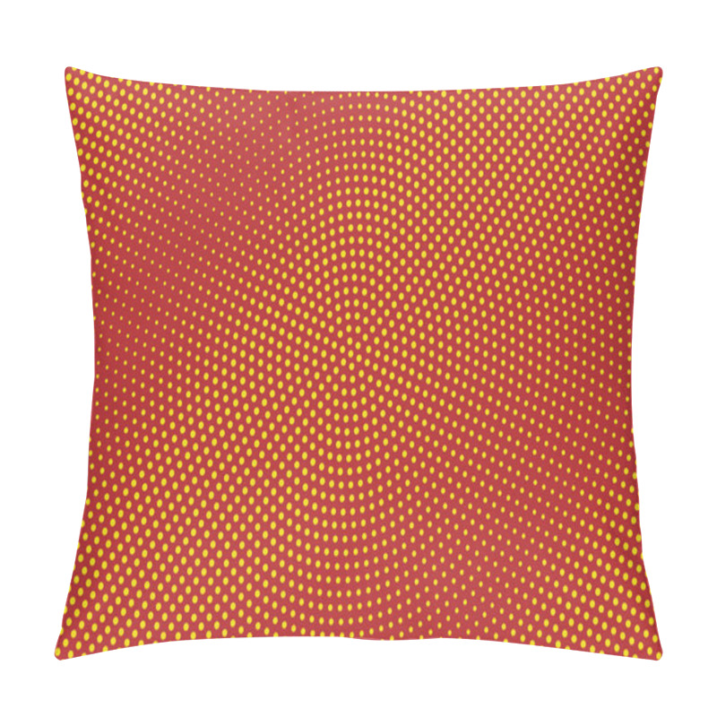 Personality  Red Halftone Circle Background Pillow Covers