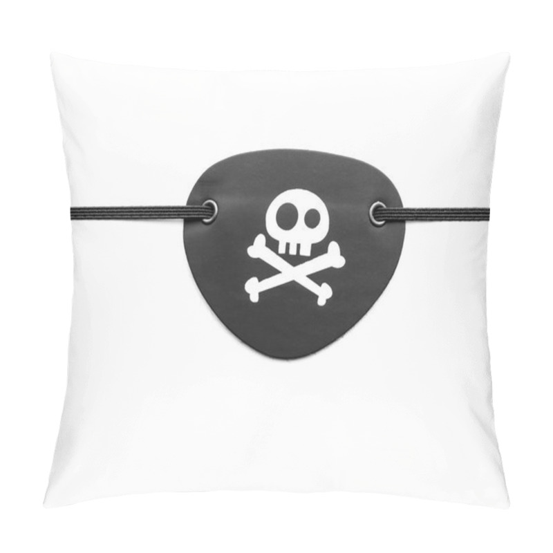 Personality  Pirate Eyepatch On White Pillow Covers