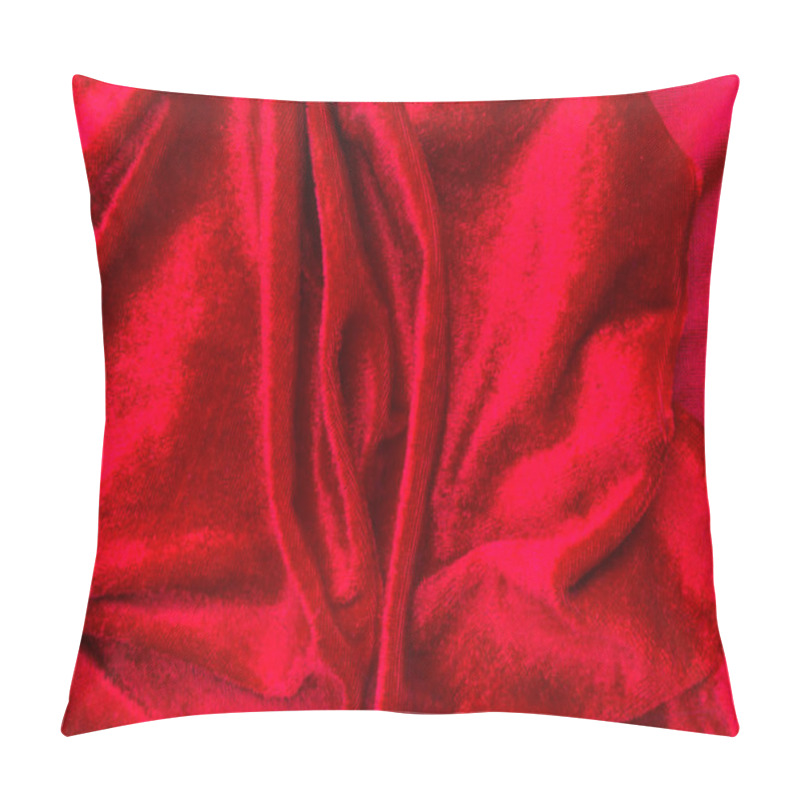 Personality  Creative Art Photography Velvet Fabric Textile Similar In Shape To A Female Vagina, Female Energy And Health Concept Pillow Covers