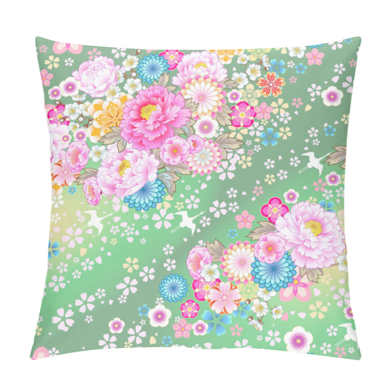 Personality  Seamless Pattern With Floral Motif Pillow Covers