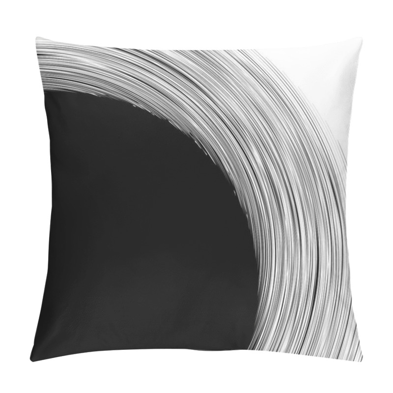 Personality  Pattern Of Rotating Radial Lines Pillow Covers