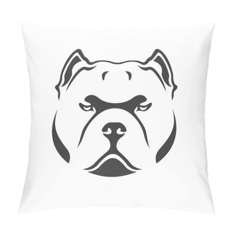 Personality  American Bully Logo. Bully's Dog Head. Pillow Covers