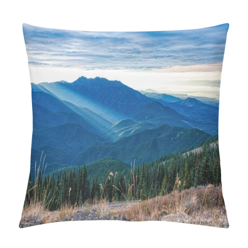 Personality  Sun Rising Over The Olympic Mountains, Washington Pillow Covers