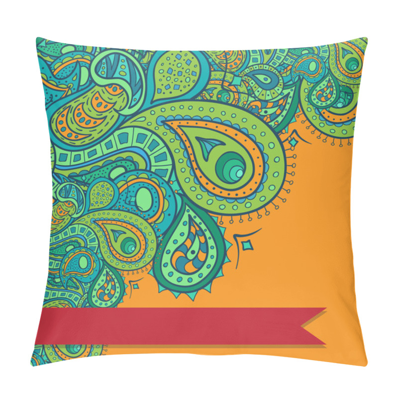 Personality  Vector Paisley Border Pillow Covers