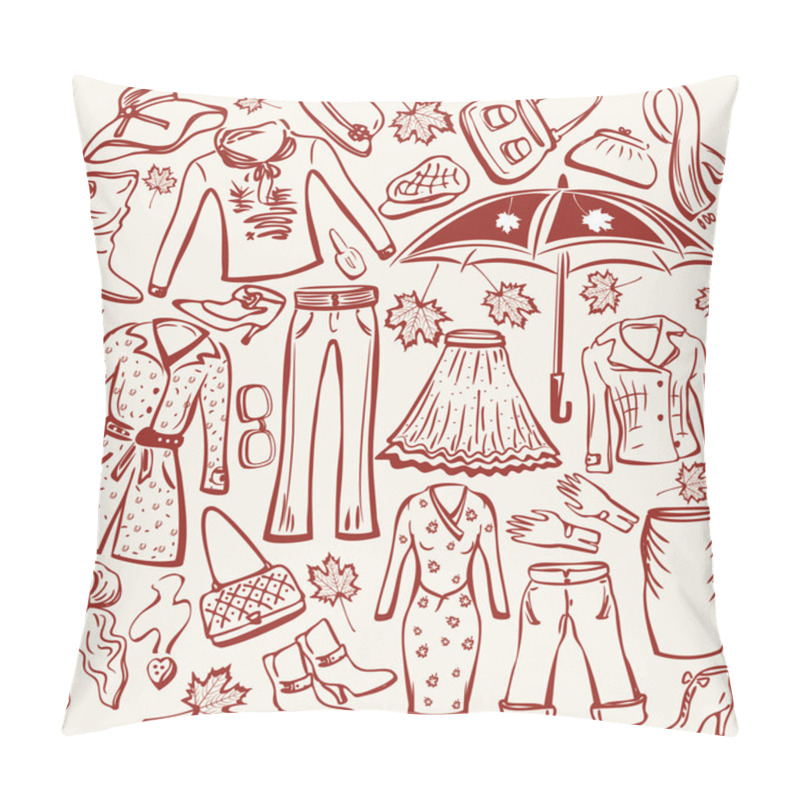 Personality  Set Of Woman Autumn Clothes Pillow Covers