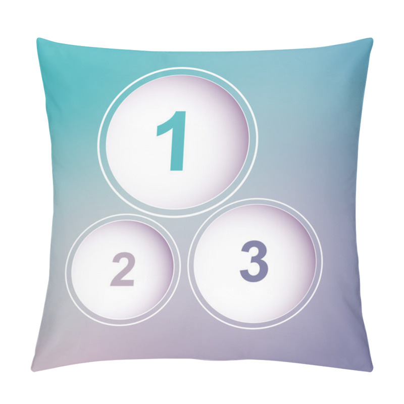 Personality  One Two Three Circles Pillow Covers