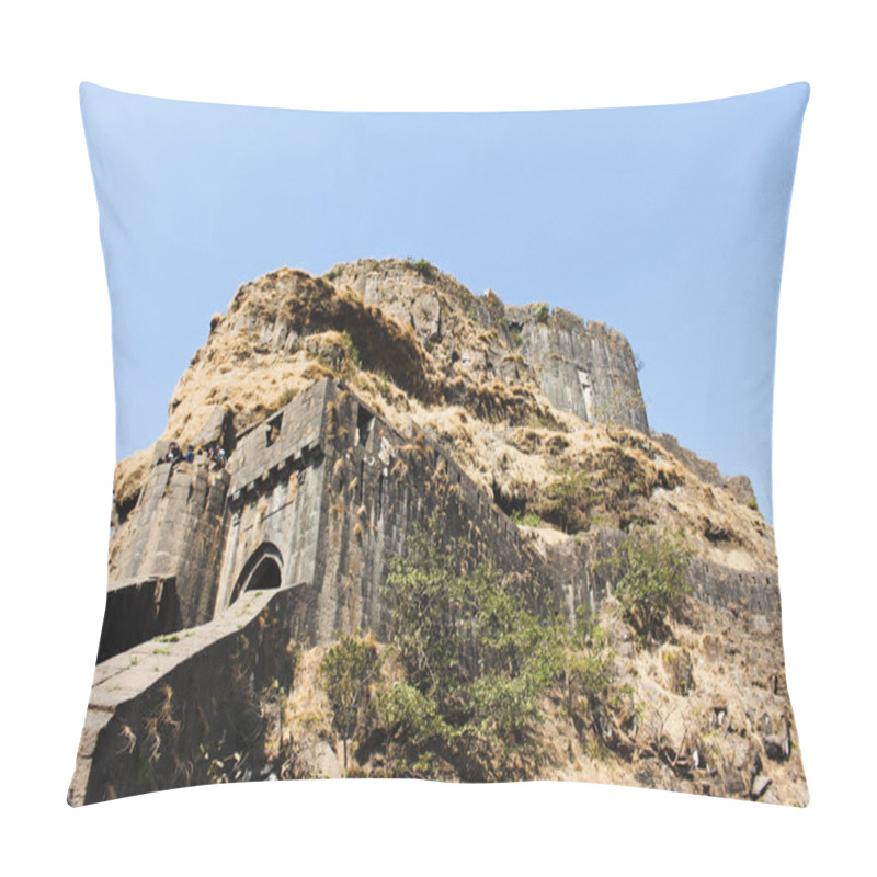 Personality  Entrance Gate And Side View Of Lohagad Fort, Pune District, Maharashtra, India Pillow Covers