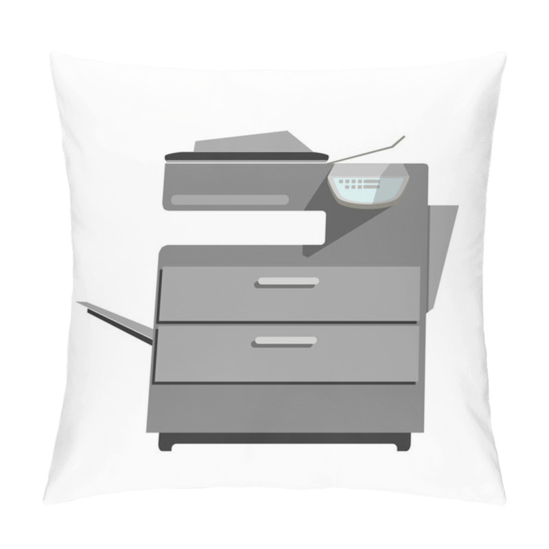 Personality  Flat Printer Copy Machine Icon Pillow Covers