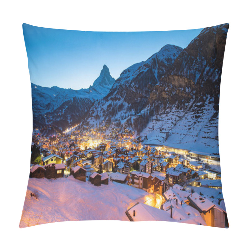 Personality  Amazing View Of Matterhorn Peak From Zermatt Pillow Covers