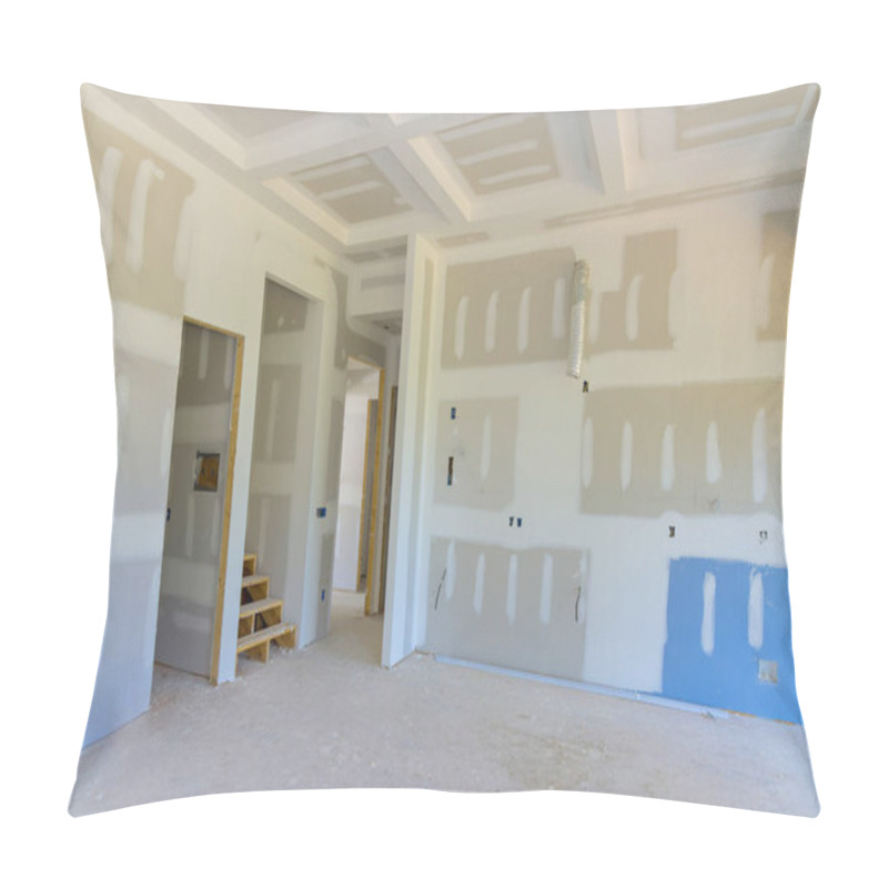 Personality  New Home Construction With Gypsum Plaster Walls Drywall Ready For Painting Pillow Covers