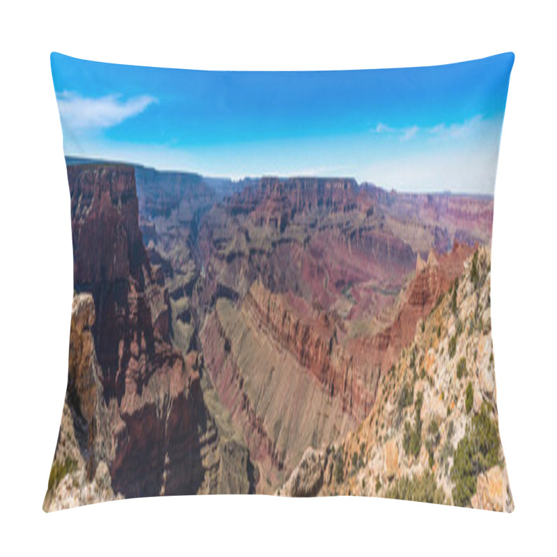 Personality  A Panorama View Of The Grand Canyon From Grandview Point On The South Rim Pillow Covers