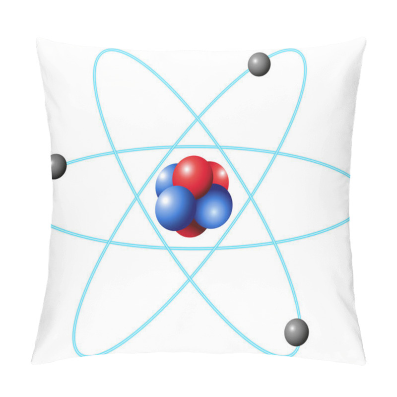 Personality  Atom Diagram In Large Scale Pillow Covers