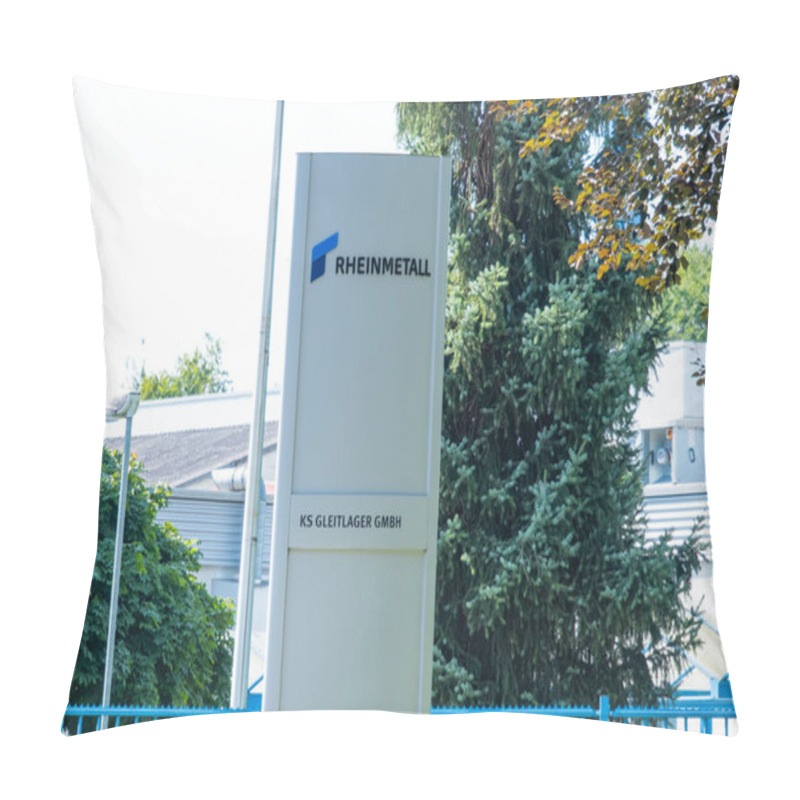 Personality  Rheinmetall AG Factory, German Automotive And Arms Manufacturer, Armored Fighting Vehicle, Defence Technology And Armored Personnel Carriers, St.Leon-Rot, Germany - July 29, 2024 Pillow Covers