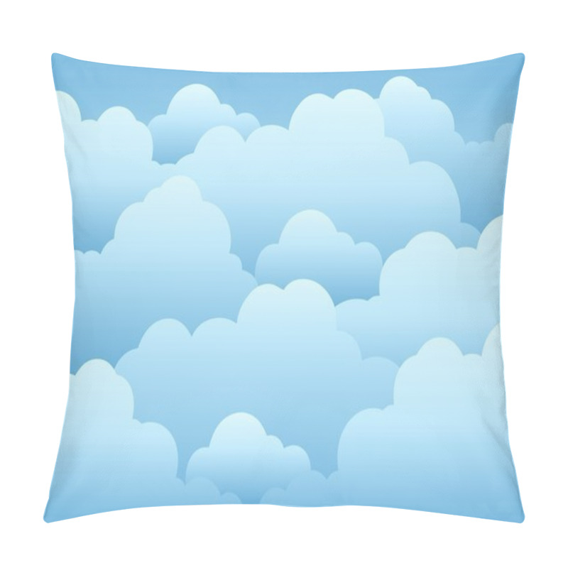 Personality  Cloudy Sky Background 1 Pillow Covers