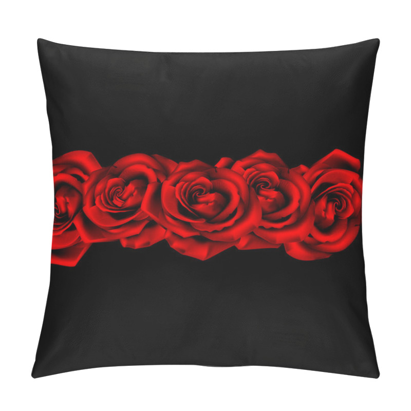 Personality  Five Roses In A Row Pillow Covers