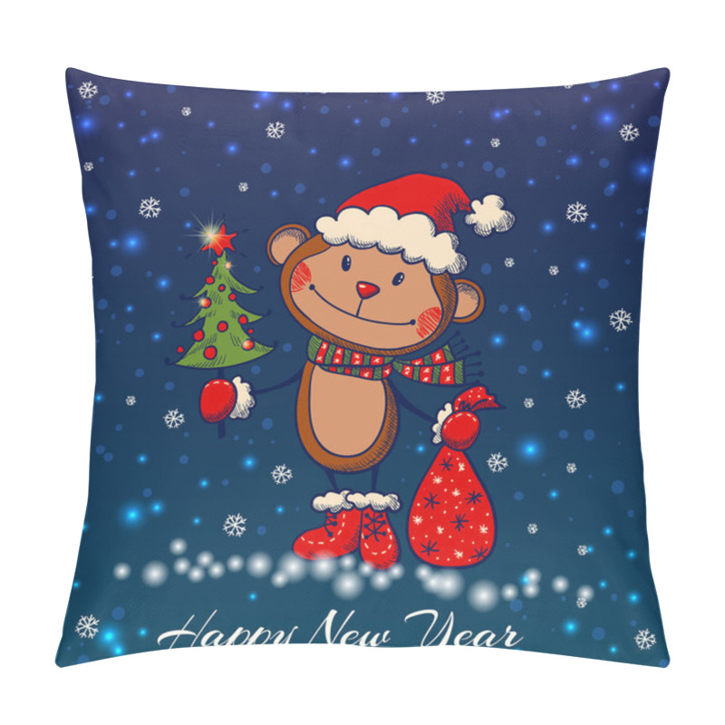 Personality  Sketch Style Hand Drawn Monkey. Pillow Covers