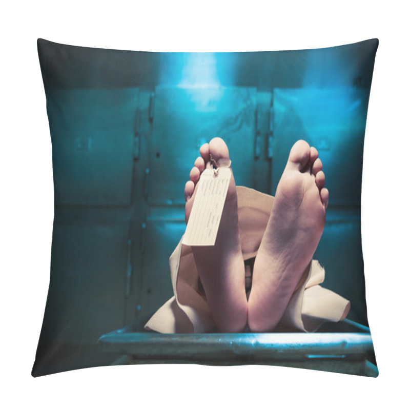 Personality  Feet On A Morgue Table Pillow Covers