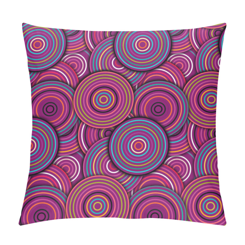 Personality  Abstract Geometric Circles Seamless Pattern Pillow Covers