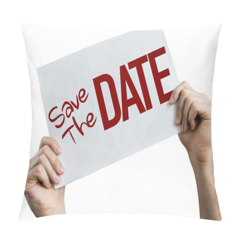 Personality  Save The Date Placard Pillow Covers