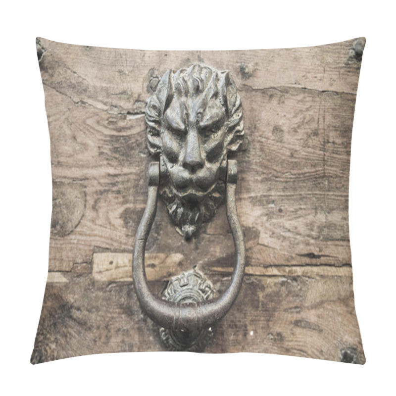 Personality  Doorknocker On Allwood Door. Pillow Covers