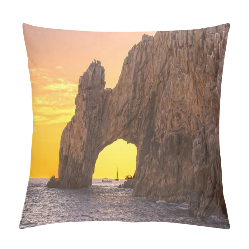 Personality  LOS CABOS ARCH IN A YELLOW SUNSET Pillow Covers