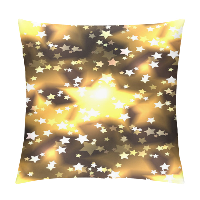 Personality  Seamless Texture With A Luxurious Gold Stars  Pillow Covers