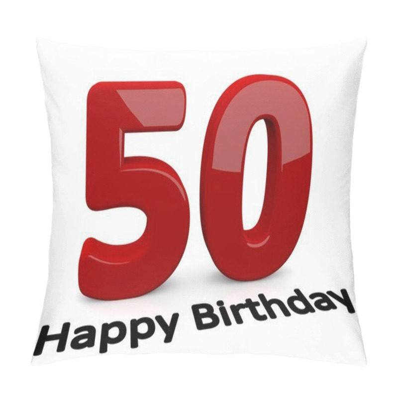 Personality  Big Red Number For The Birthday Pillow Covers