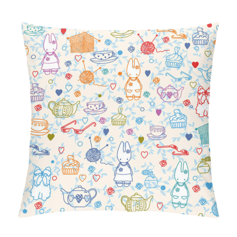 Personality  Baby Bunny Tea Pillow Covers