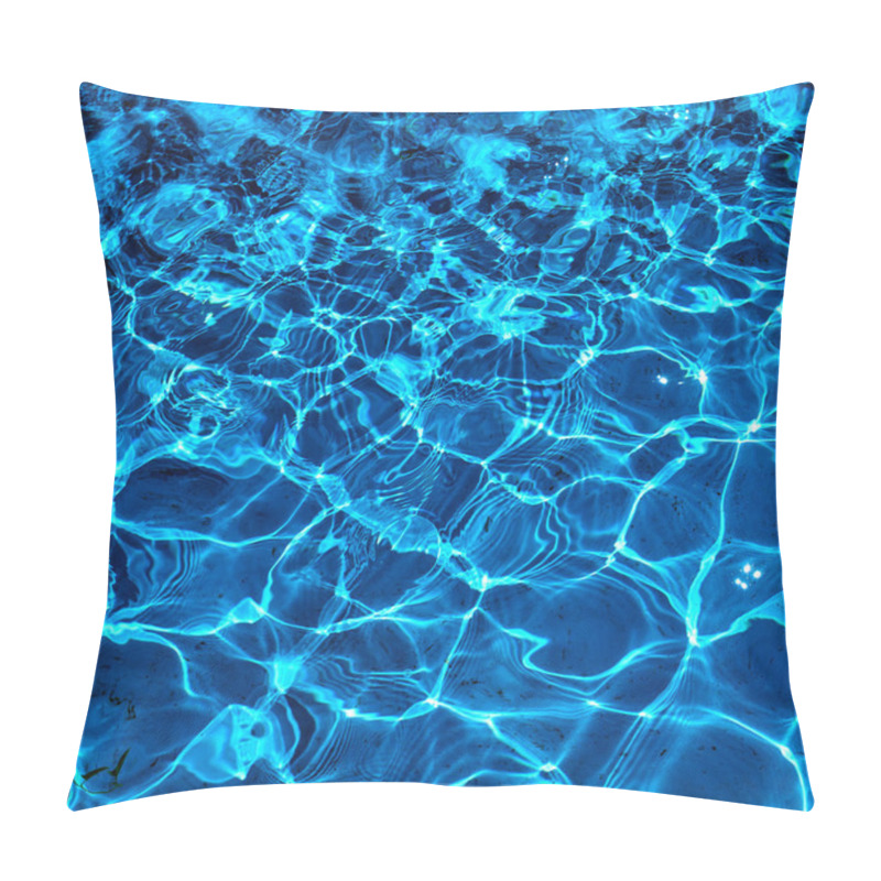 Personality  Water Abstract Background. Blue Water Ripple Background Pillow Covers