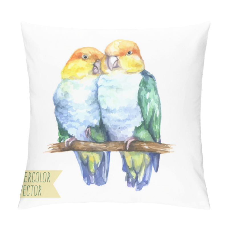 Personality  Two Bright Parrots Pillow Covers