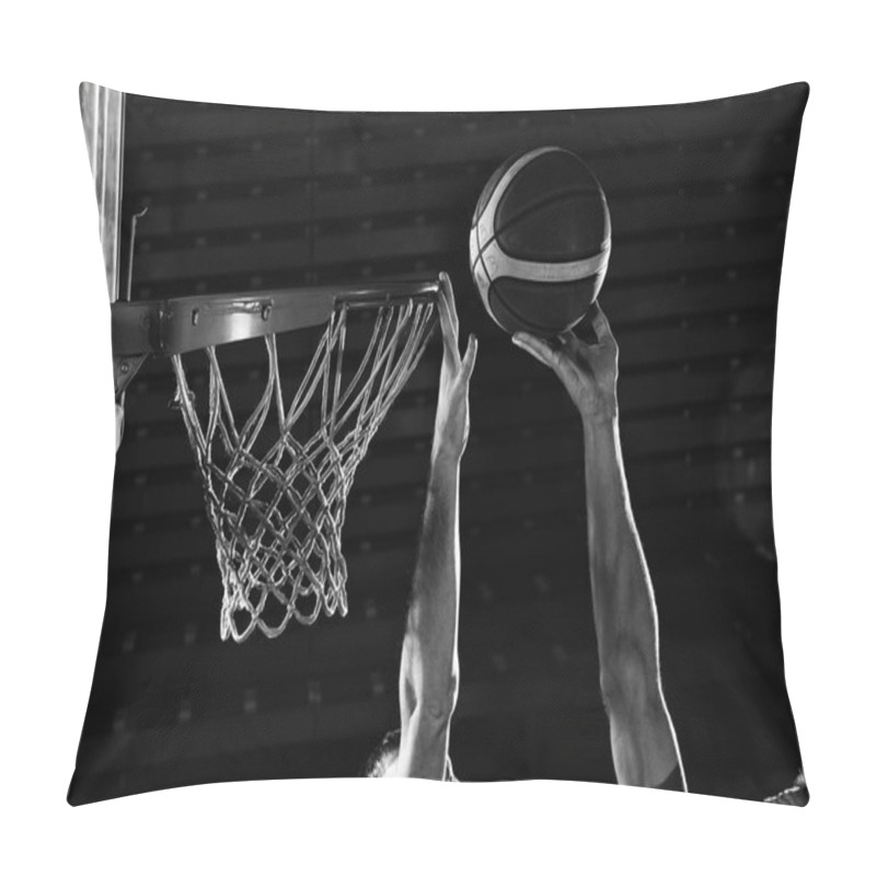 Personality  Basketball Player In Action Pillow Covers