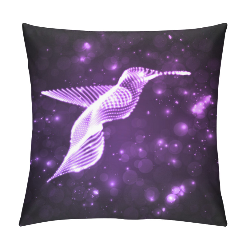 Personality  Neon Abstract Hummingbird Pillow Covers