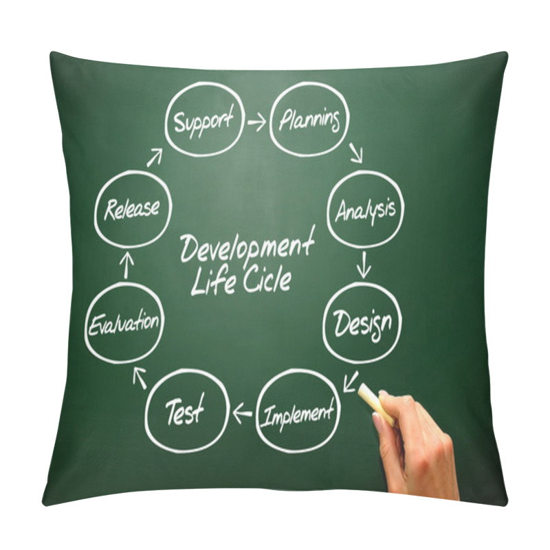 Personality  Circular Flow Chart Of Life Cycle Development Process On  Pillow Covers