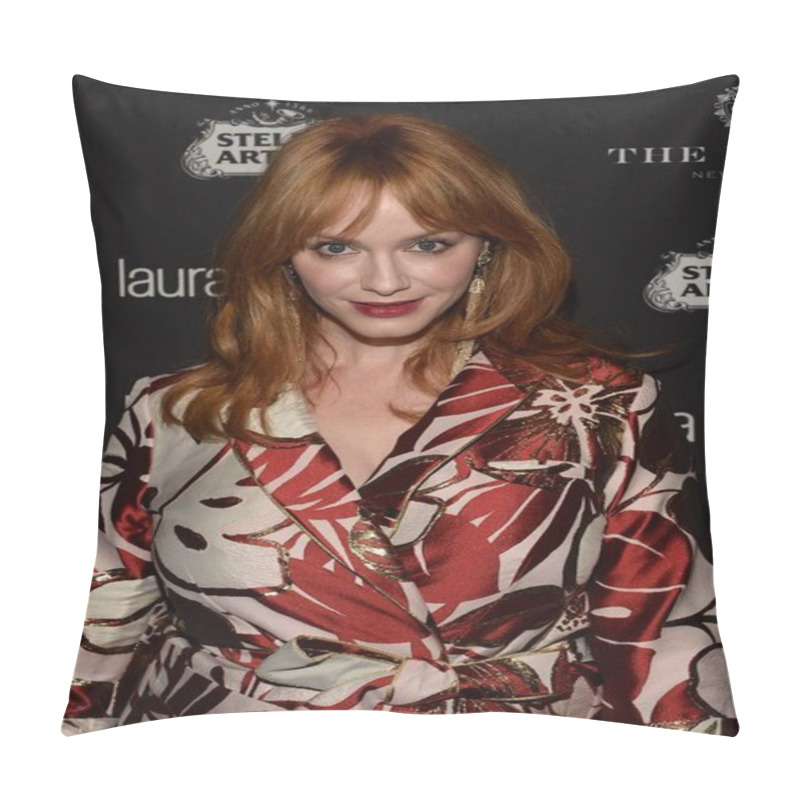 Personality  Christina Hendricks At Arrivals For Harper''s BAZAAR Celebrates Third ICONS Portfolio, The Plaza Hotel, New York, NY September 9, 2016. Photo By: Eli Winston/Everett Collection Pillow Covers