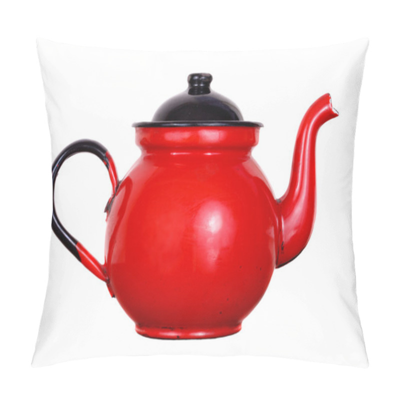 Personality  Red Pot Of Tea Pillow Covers