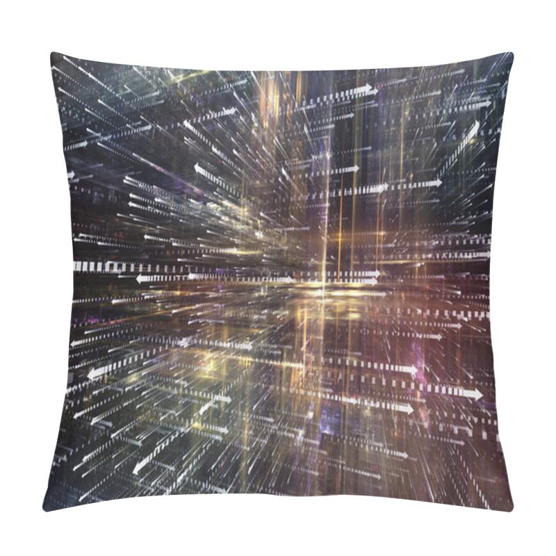 Personality  Exploding Digital World Pillow Covers