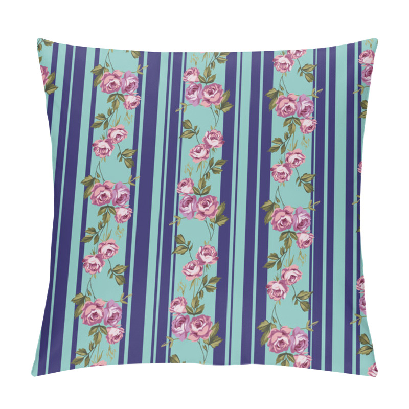 Personality  Roses And Stripes Pillow Covers