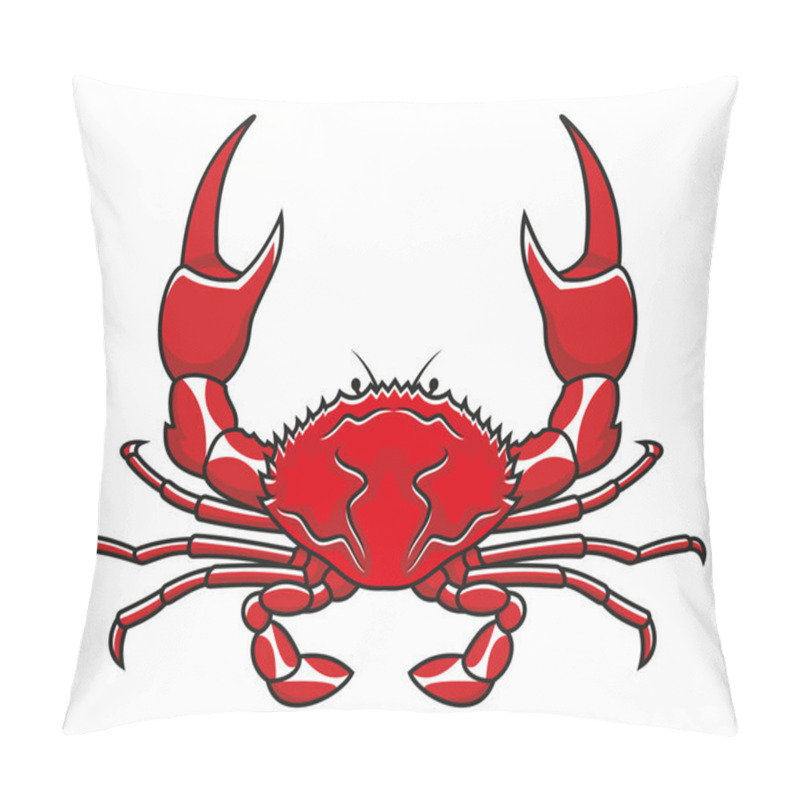 Personality  Red Crab Pillow Covers