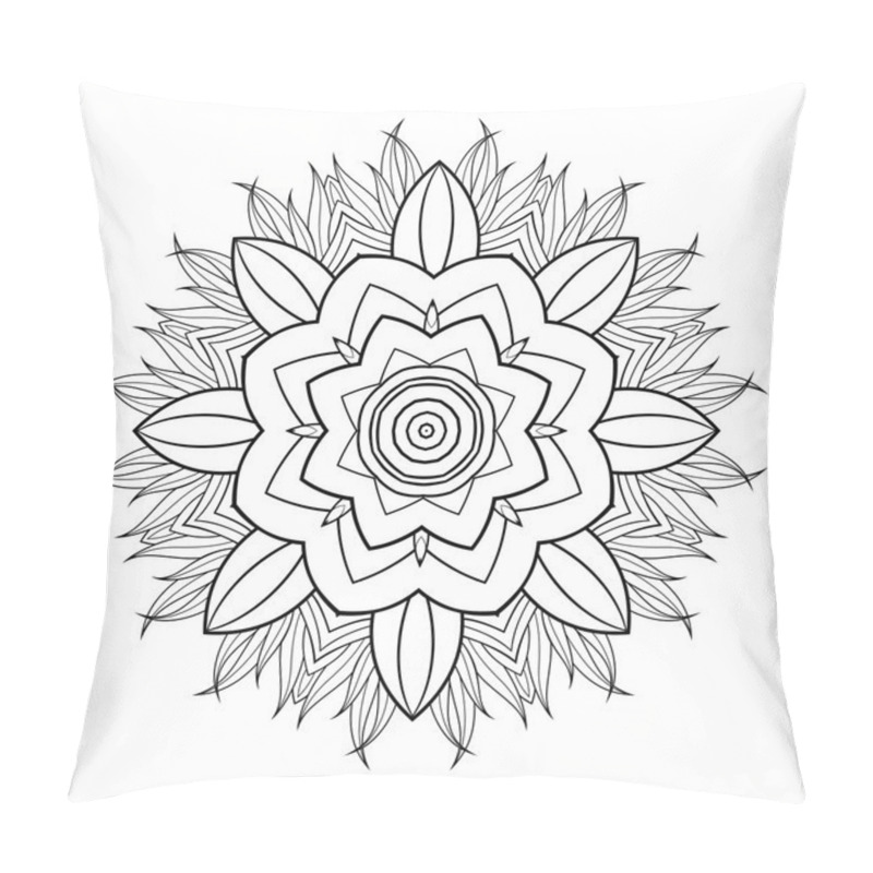 Personality  Beautiful Deco Black Mandala Pillow Covers