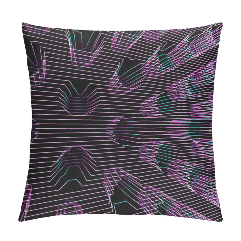 Personality  Particles Glitch Abstract Surface Backgroun Pillow Covers