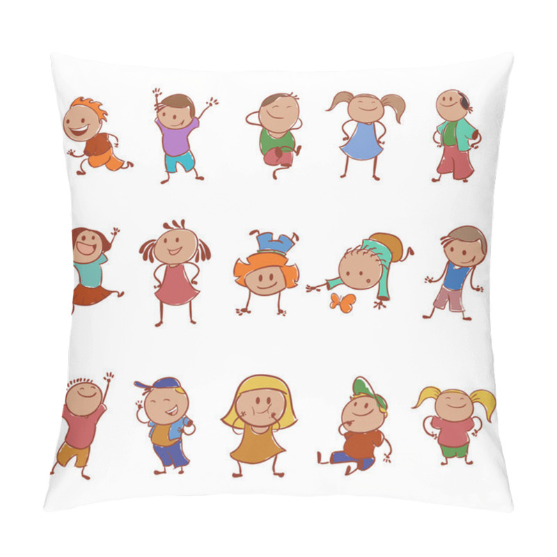 Personality  Collection Of Icons With The Children Pillow Covers