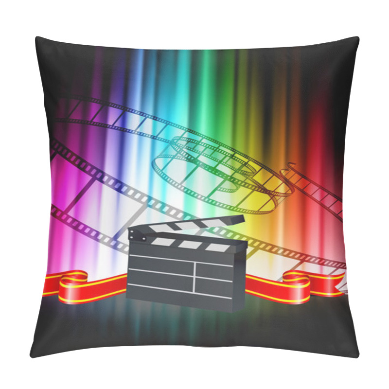 Personality  Clapper On Abstract Spectrum Background Pillow Covers