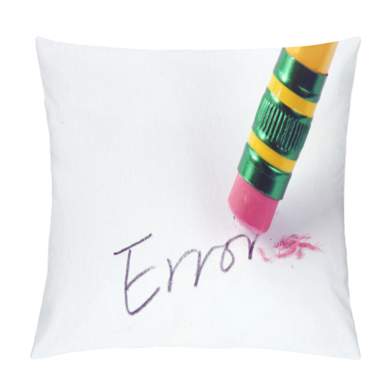 Personality  Erase The Word Error With A Rubber Pillow Covers