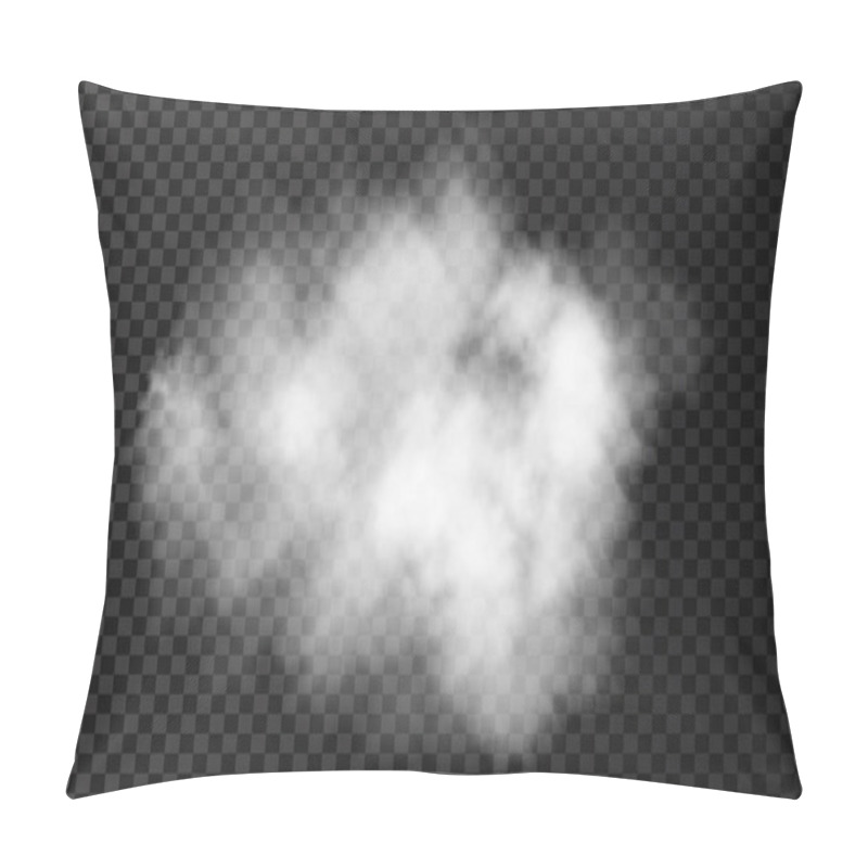 Personality  White  Transparent Smoke Cloud. Pillow Covers