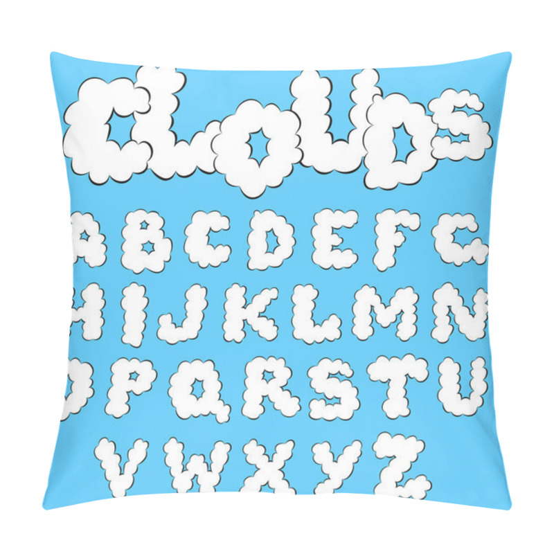 Personality  Clouds Alphabet Pillow Covers