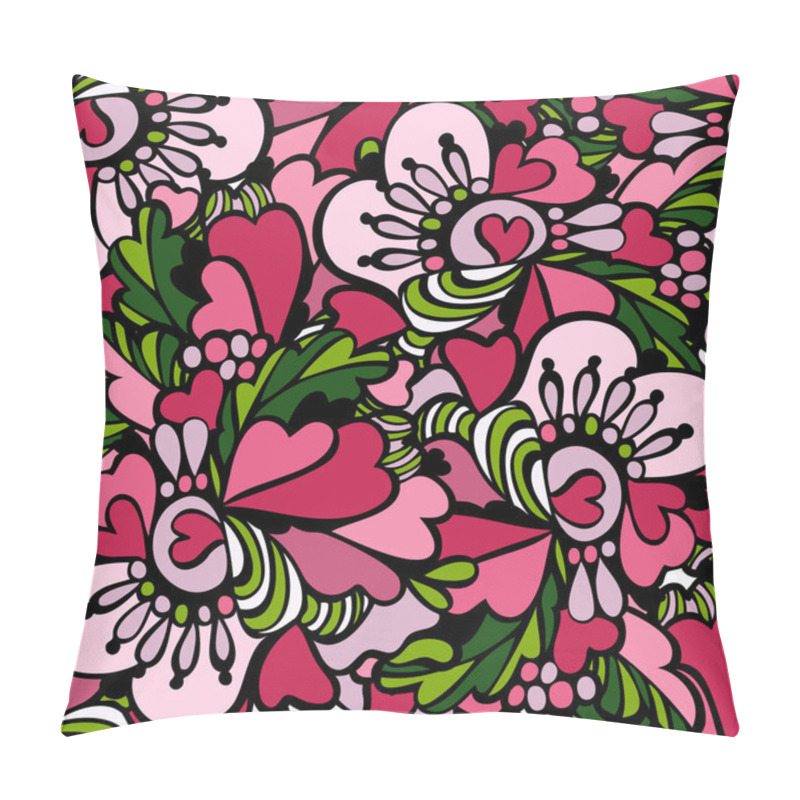 Personality  Seamless Doodle Pattern Vector Pillow Covers