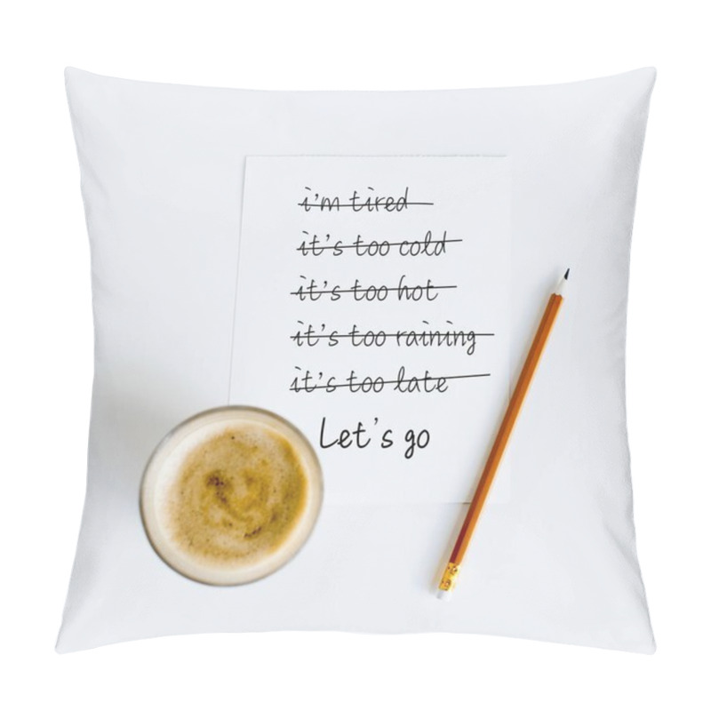 Personality  Coffee On Paper With Pencil Pillow Covers