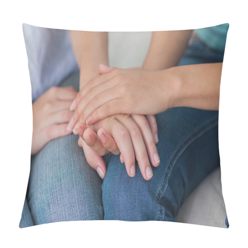 Personality  Close Friends Touching Hands Pillow Covers