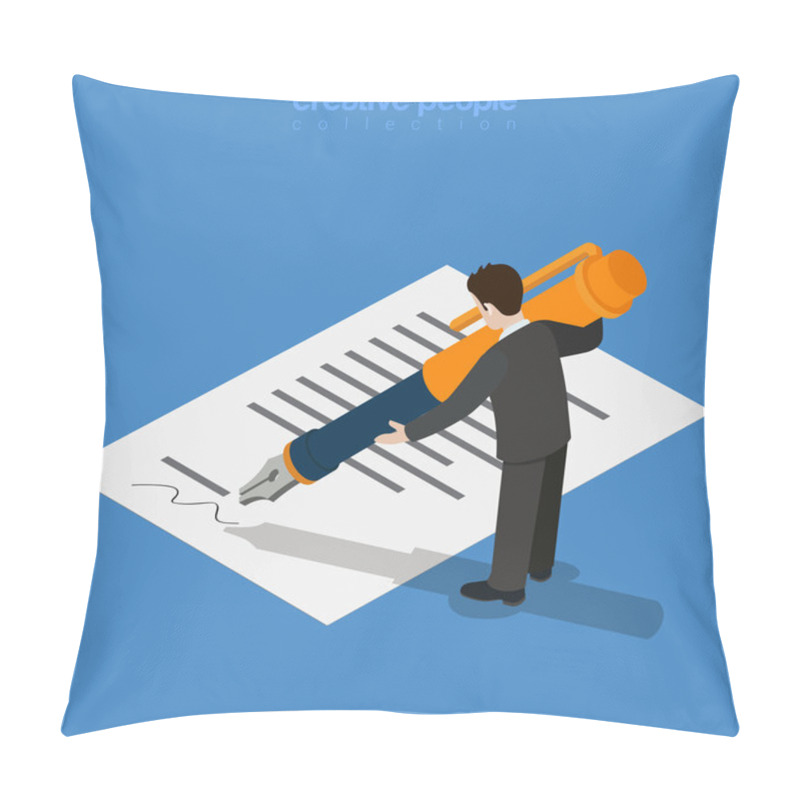 Personality  Business Concept Illustration Pillow Covers