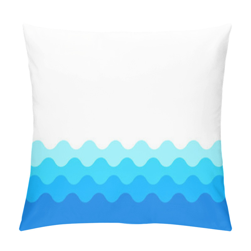 Personality  Water Wavy Shape, Landscape Water Ripple For Background, Water Surface, Ocean Graphic Pattern Pillow Covers